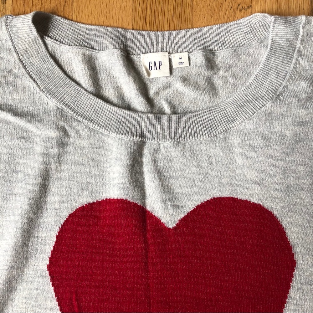 Gap Intarsia Heart Sweater